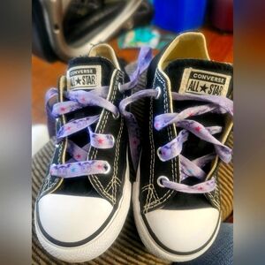 Converse Kids Size 9 (toddler) Black Sneakers